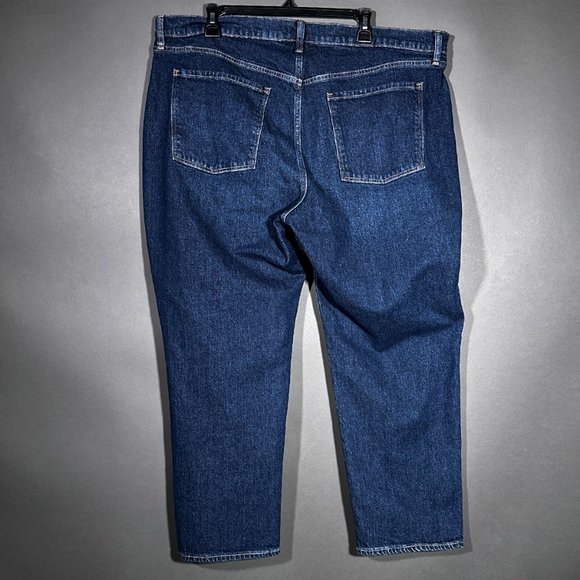 Old Navy Button Fly High Rise Slouchy Straight Secret Slim Pockets Size 18P - Picture 12 of 14